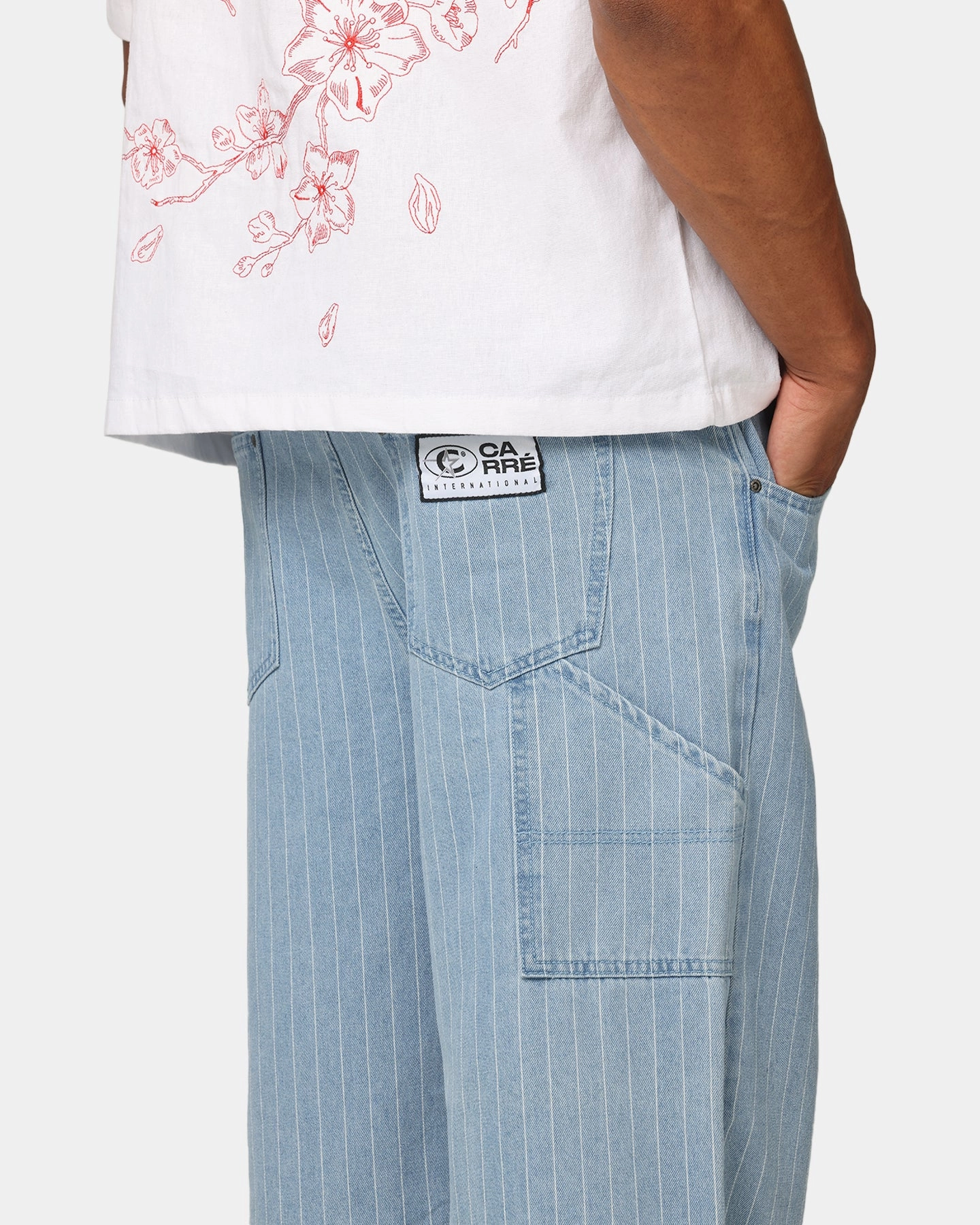 Side Pockets Moisture wicking Carre Pinstripe Astoria Pant Pinstripe