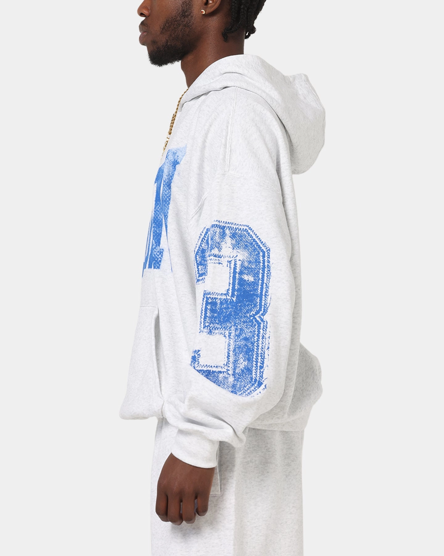 Sun wear Jordan Brooklyn Collegiate Pullover Hoodie Birch Heather Grey