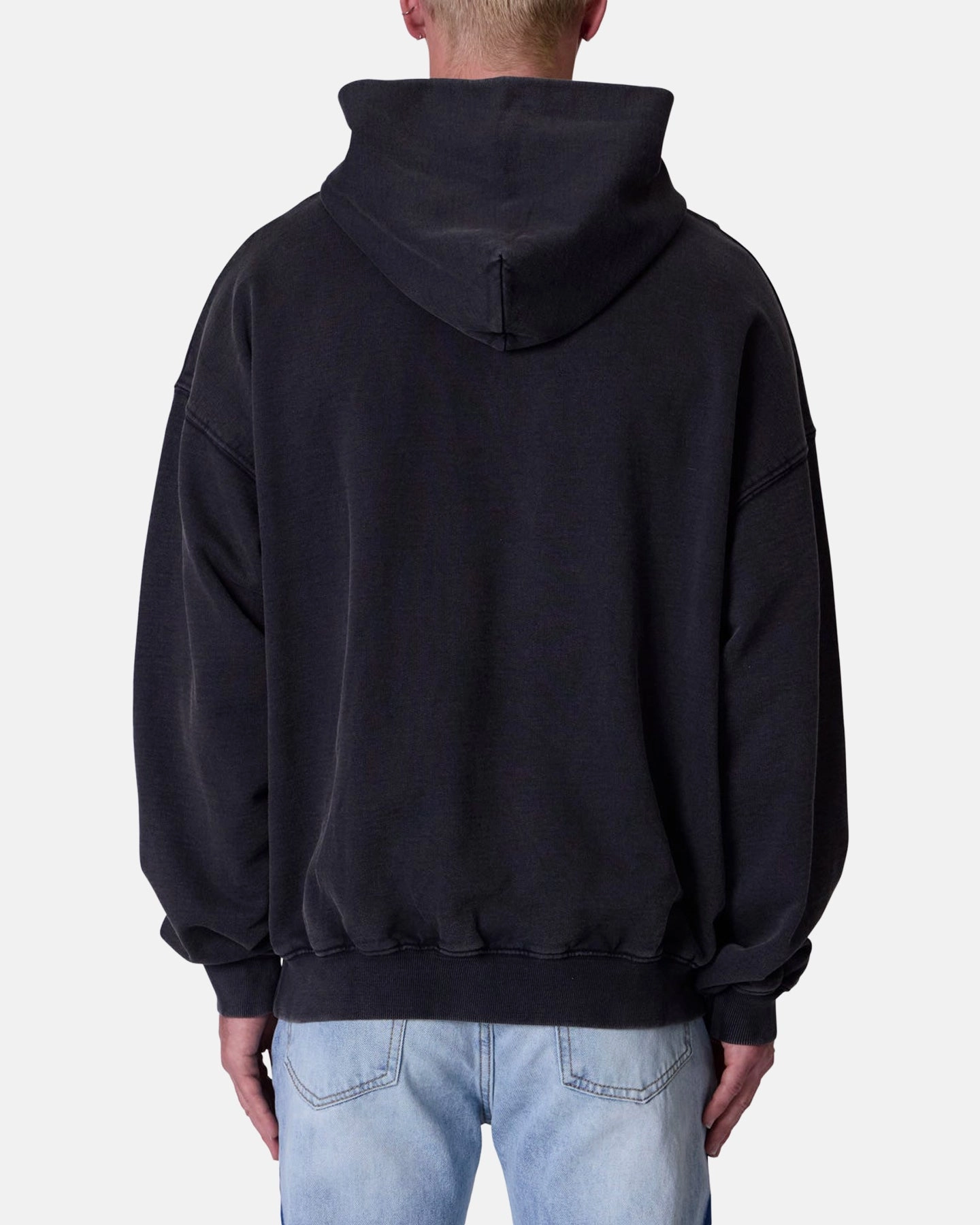 Ornamental MNML Raw Stitch Hoodie Black