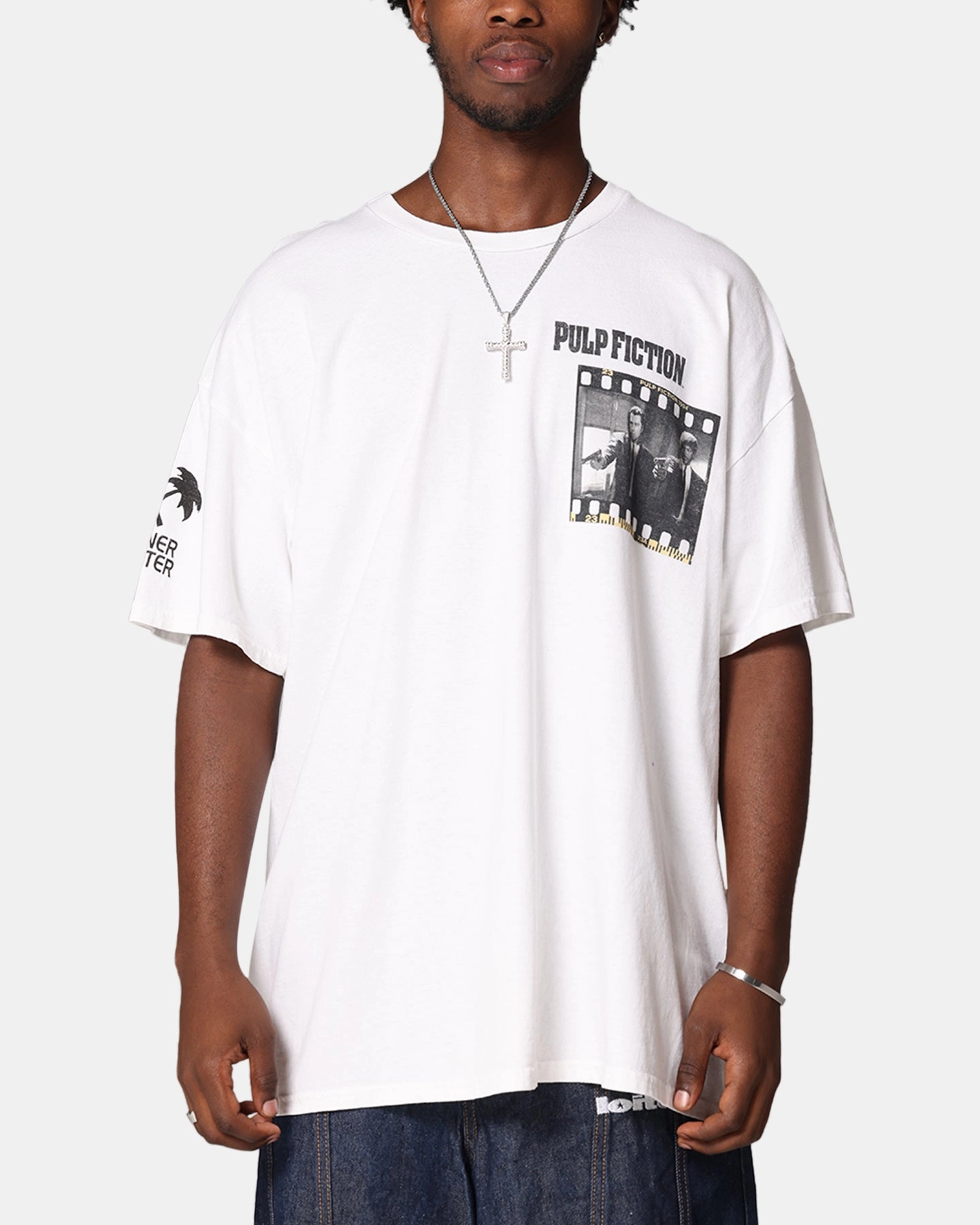 EthicalProduction Pulp Fiction Montage T-Shirt White Vintage