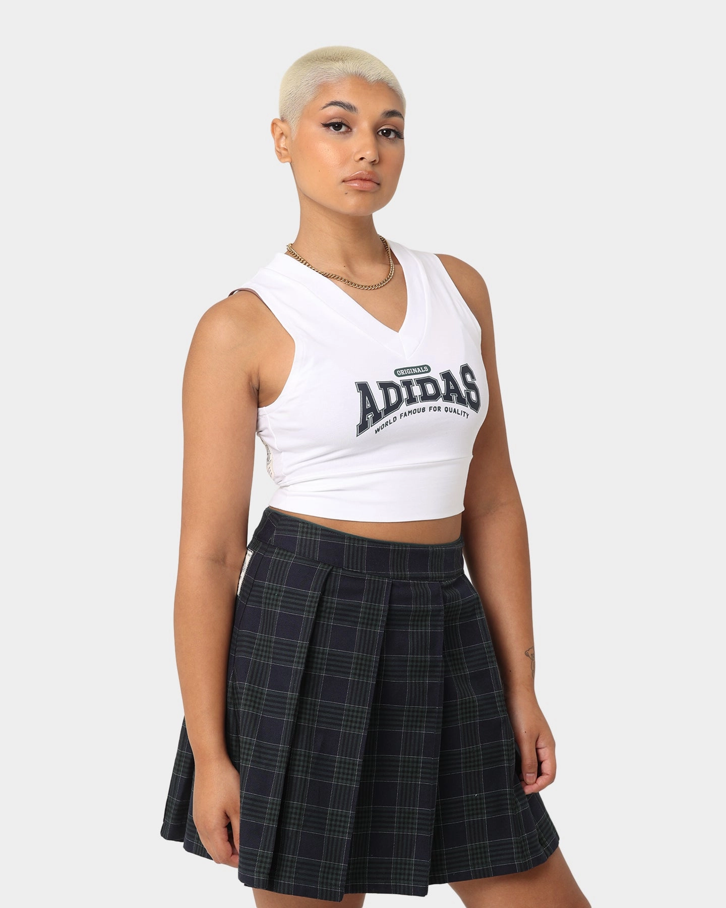 Perseverance Adidas Women's Original Class Of '72 Crop Top White