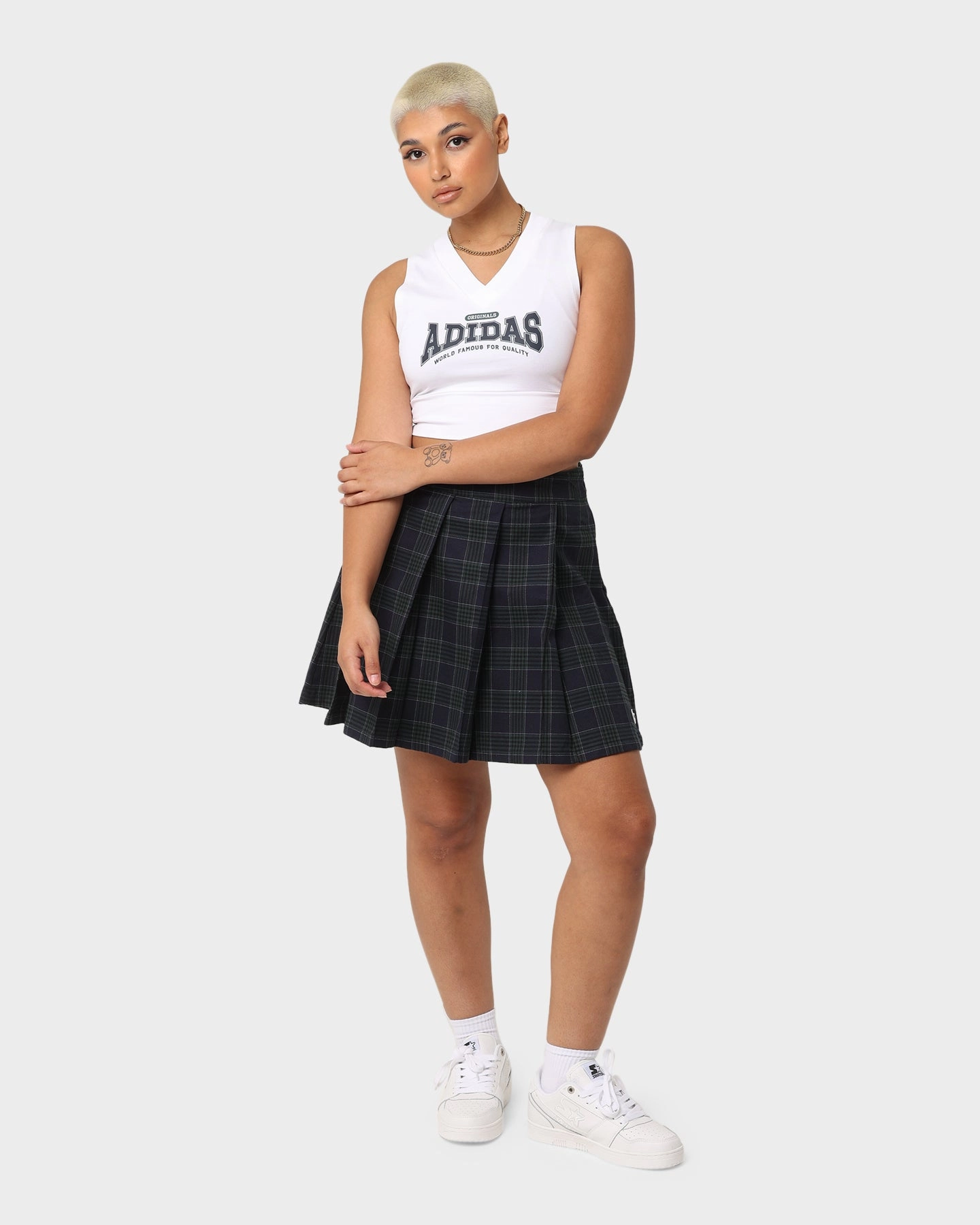 Adidas Women's Original Class Of '72 Crop Top White Recover