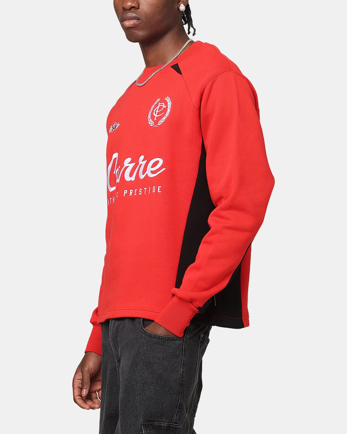 Reversible design Carre Prestige Crewneck Red