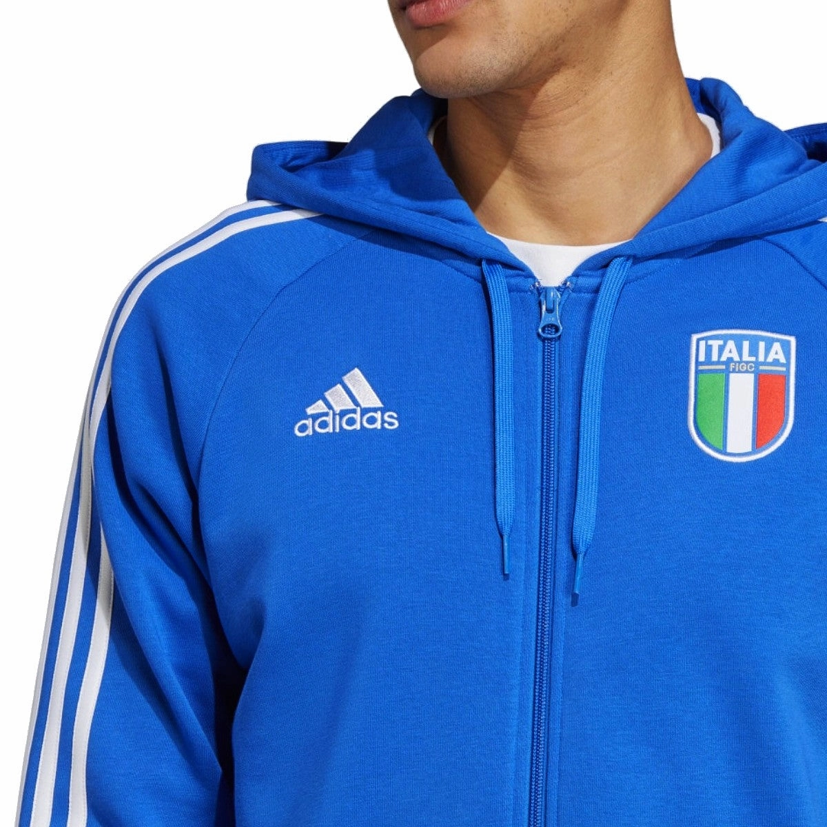 Italy Casual 3S hooded presentation tracksuit 2023/24 - Adidas DoubleLayered Fabric Stable