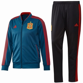 Spain Players Training Bench Soccer Tracksuit 2018/19 - Adidas Adjustable drawstring Versatile use