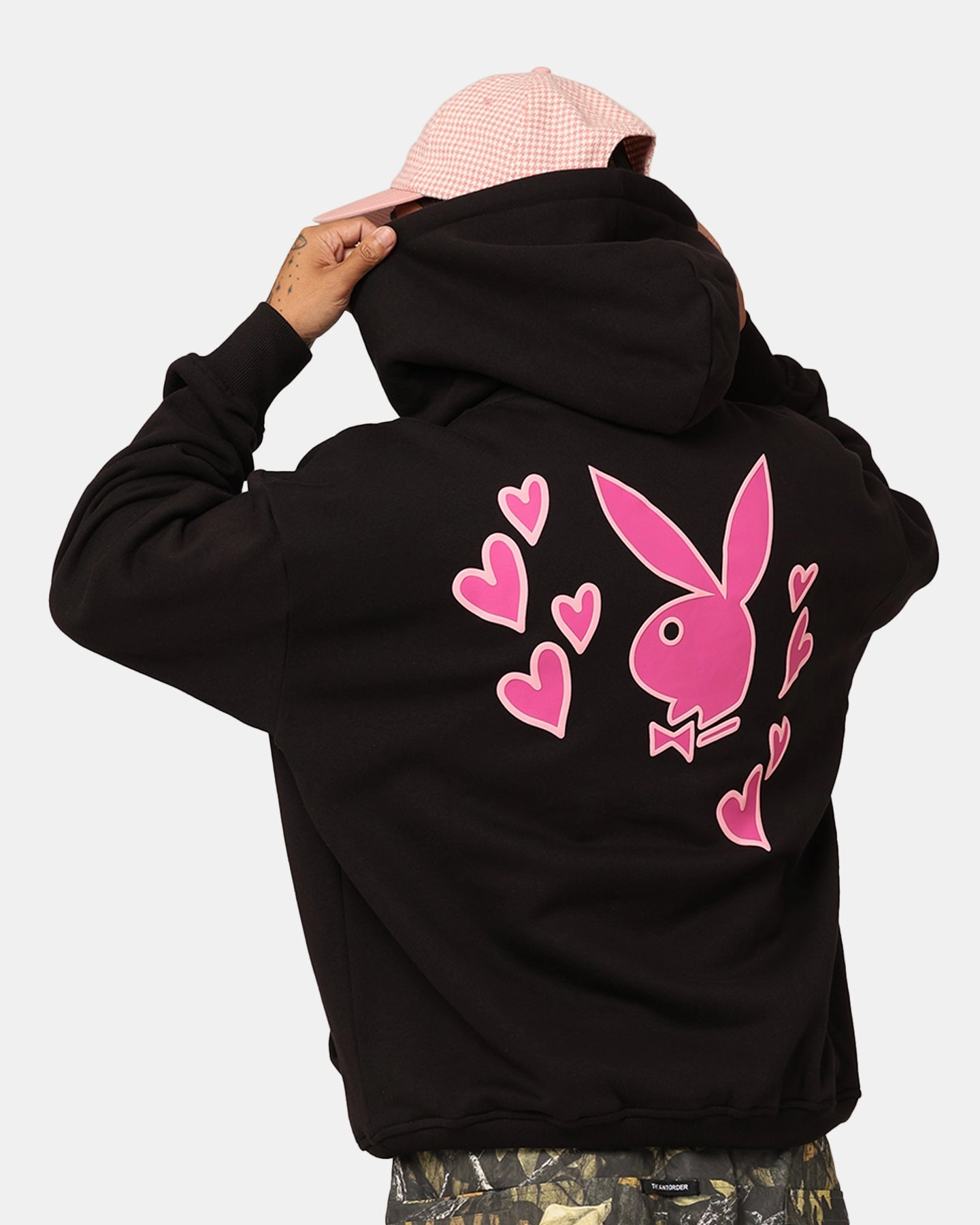 Timeless Form shopping spree Playboy PB Heart Hoodie Black