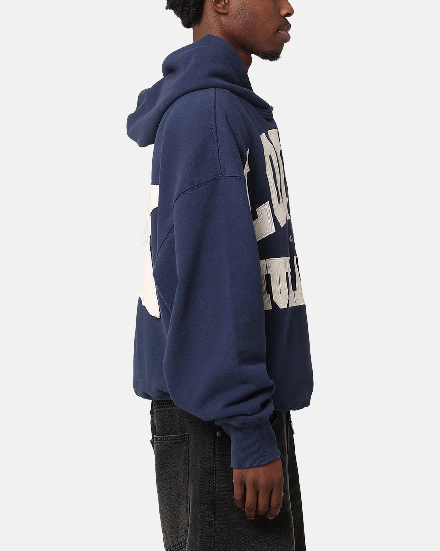 Bestow Loiter College Dropout Hoodie Navy
