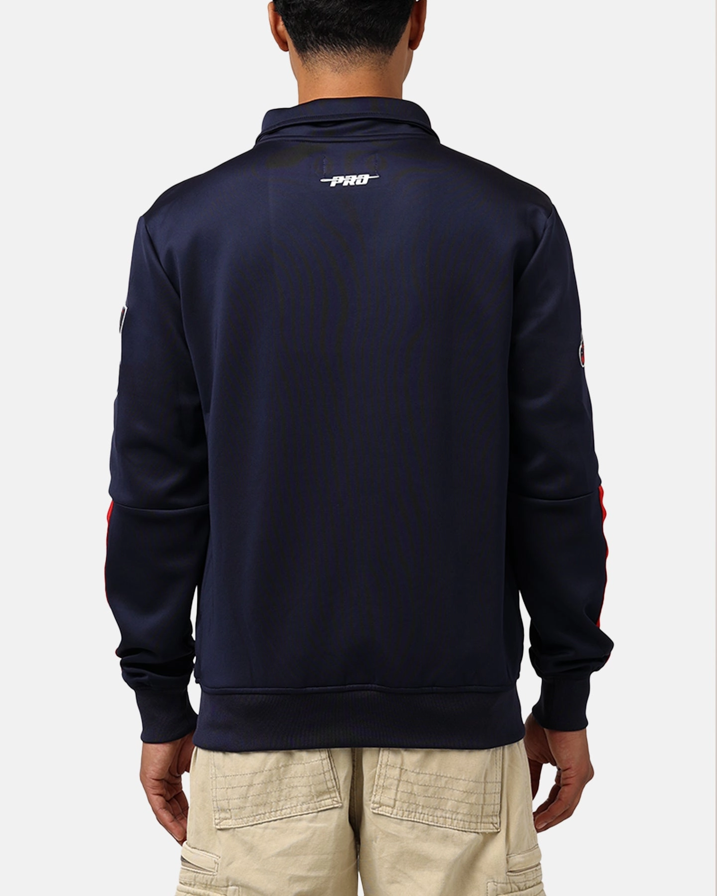 Commodity MultiPocket Design Pro Standard Atlanta Braves Fast Lane Track Jacket Midnight/Red