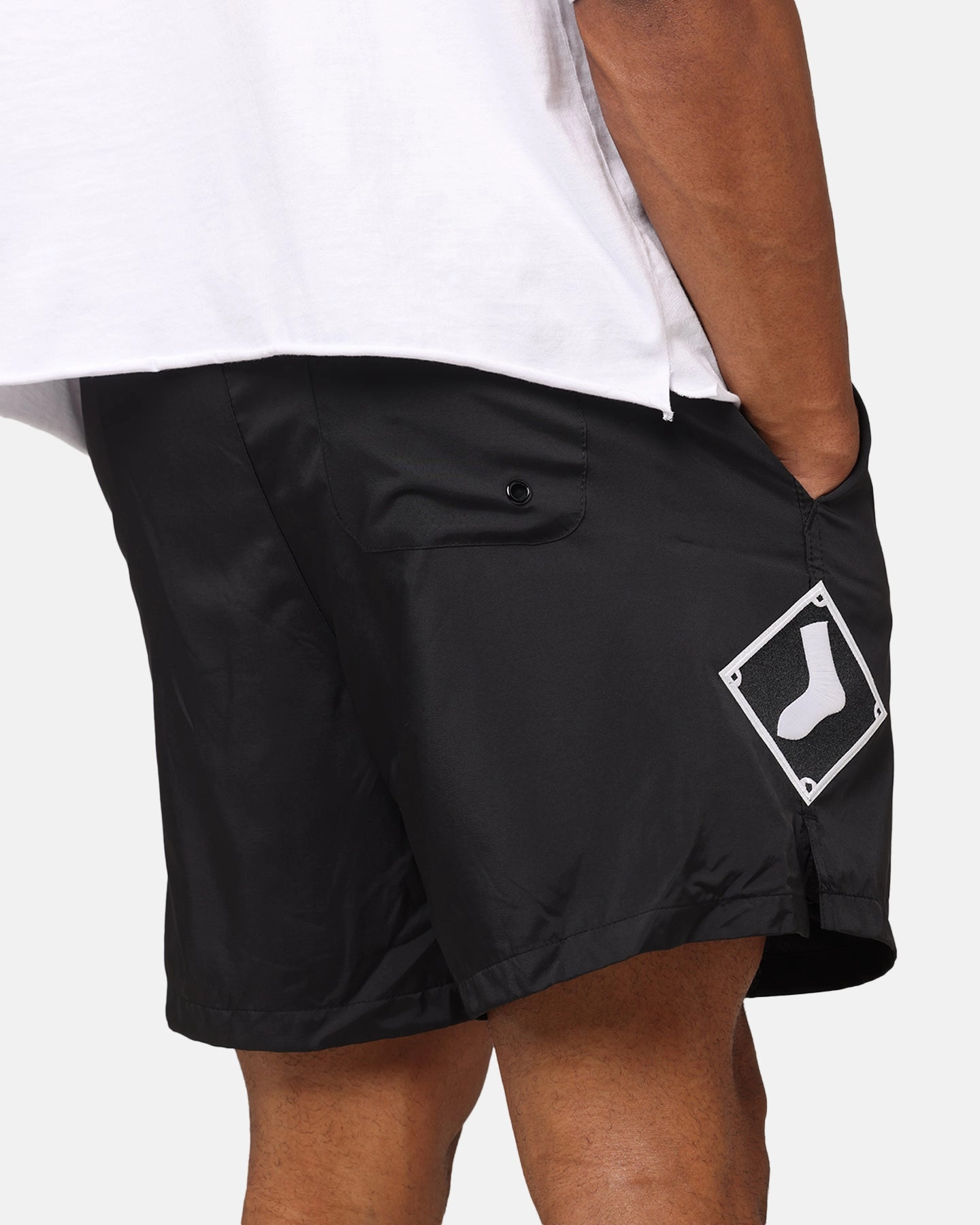 Pro Standard Chicago White Sox Classic Woven Shorts Black Fade Resistant Dye
