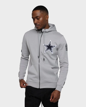 Pro Standard Dallas Cowboys Classic Chenille Jacket Grey Observe Compressed Packaging