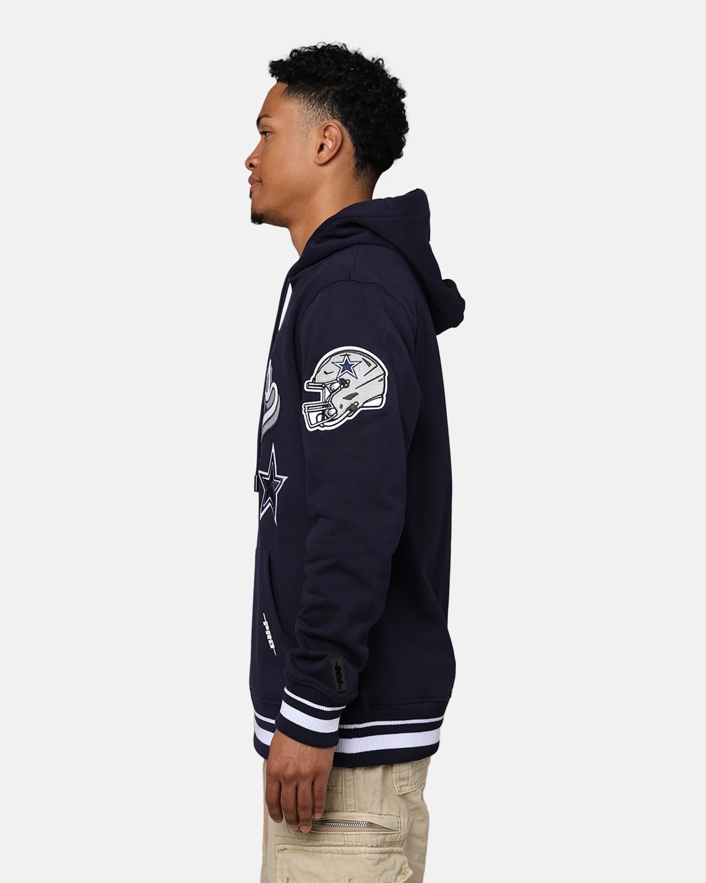Pro Standard Dallas Cowboys Fleece Pullover Hoodie Midnight Navy Congratulate