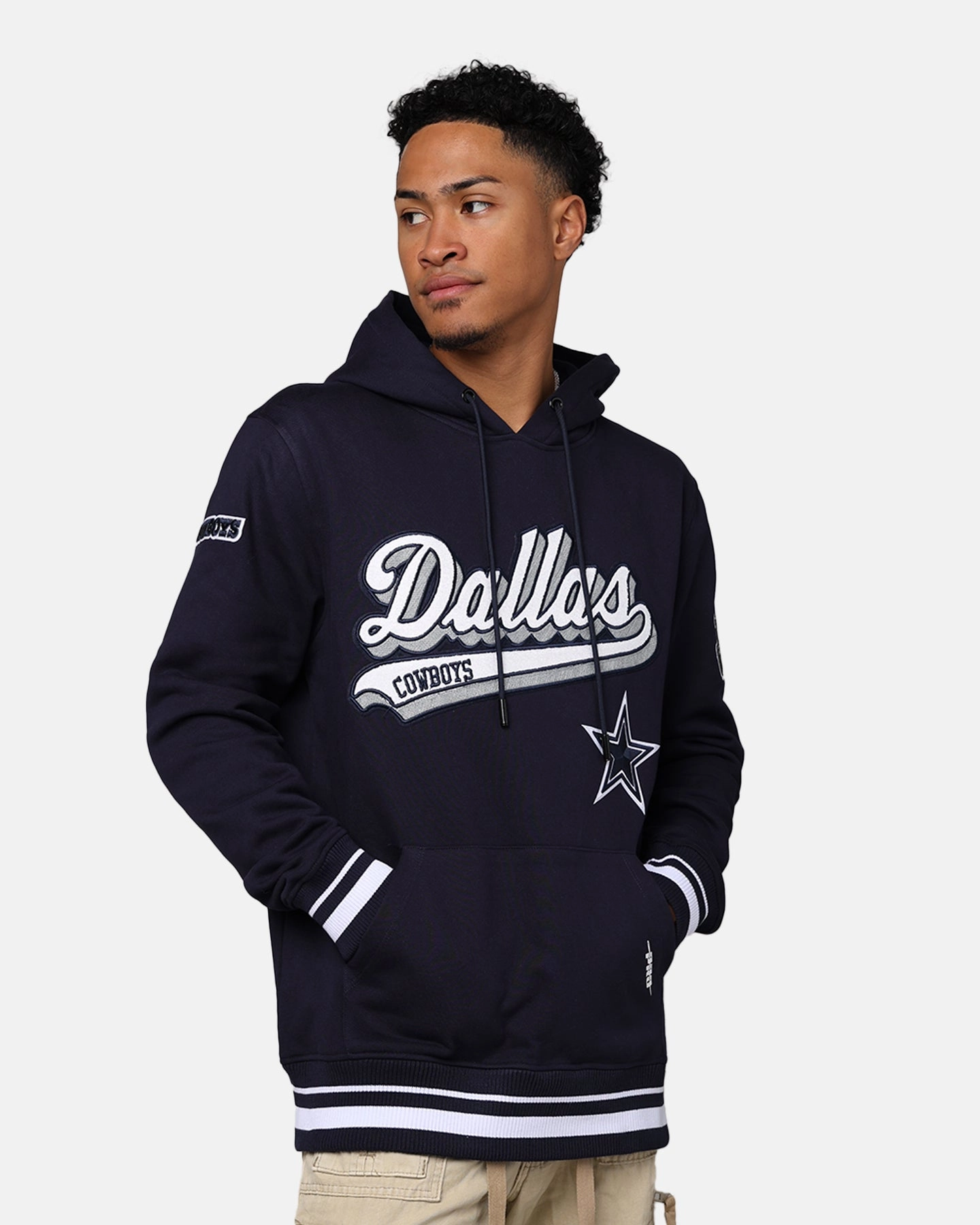 Wrinkle-Resistant Pro Standard Dallas Cowboys Fleece Pullover Hoodie Midnight Navy