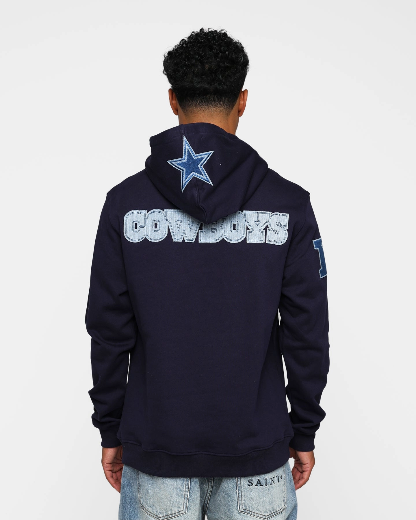 Pro Standard Dallas Cowboys Varsity Blue Hoodie Midnight Navy Support Quilted Stitching