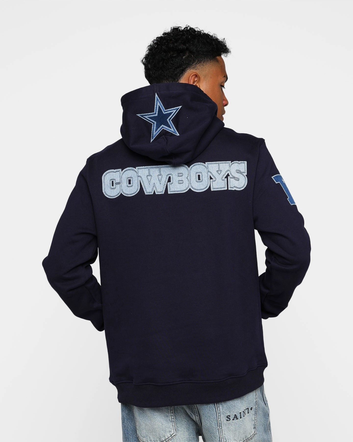 Pro Standard Dallas Cowboys Varsity Blue Hoodie Midnight Navy Noise Free Material Stole