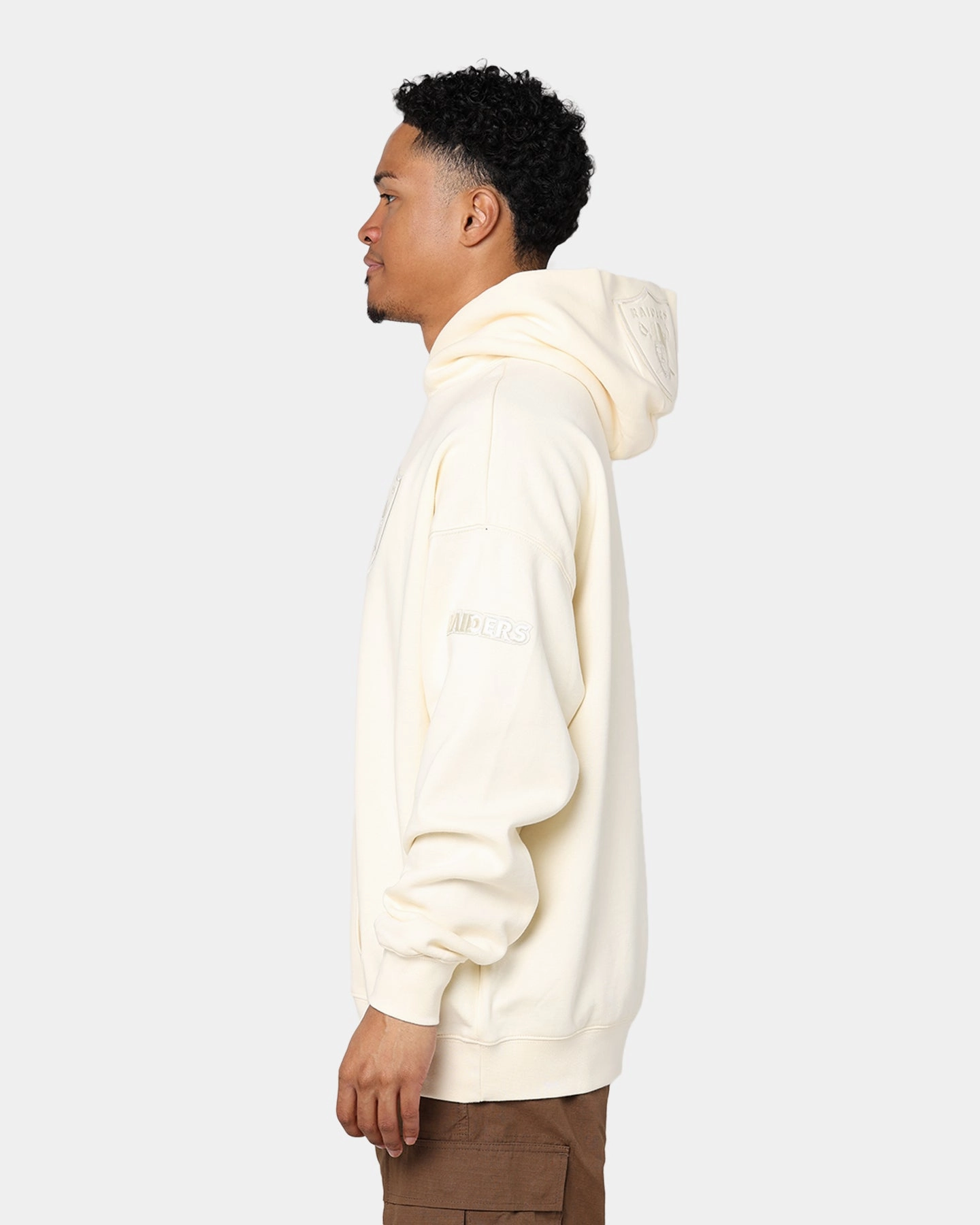 Pro Standard Las Vegas Raiders Drop Shoulder Hoodie Eggshell high - street buy