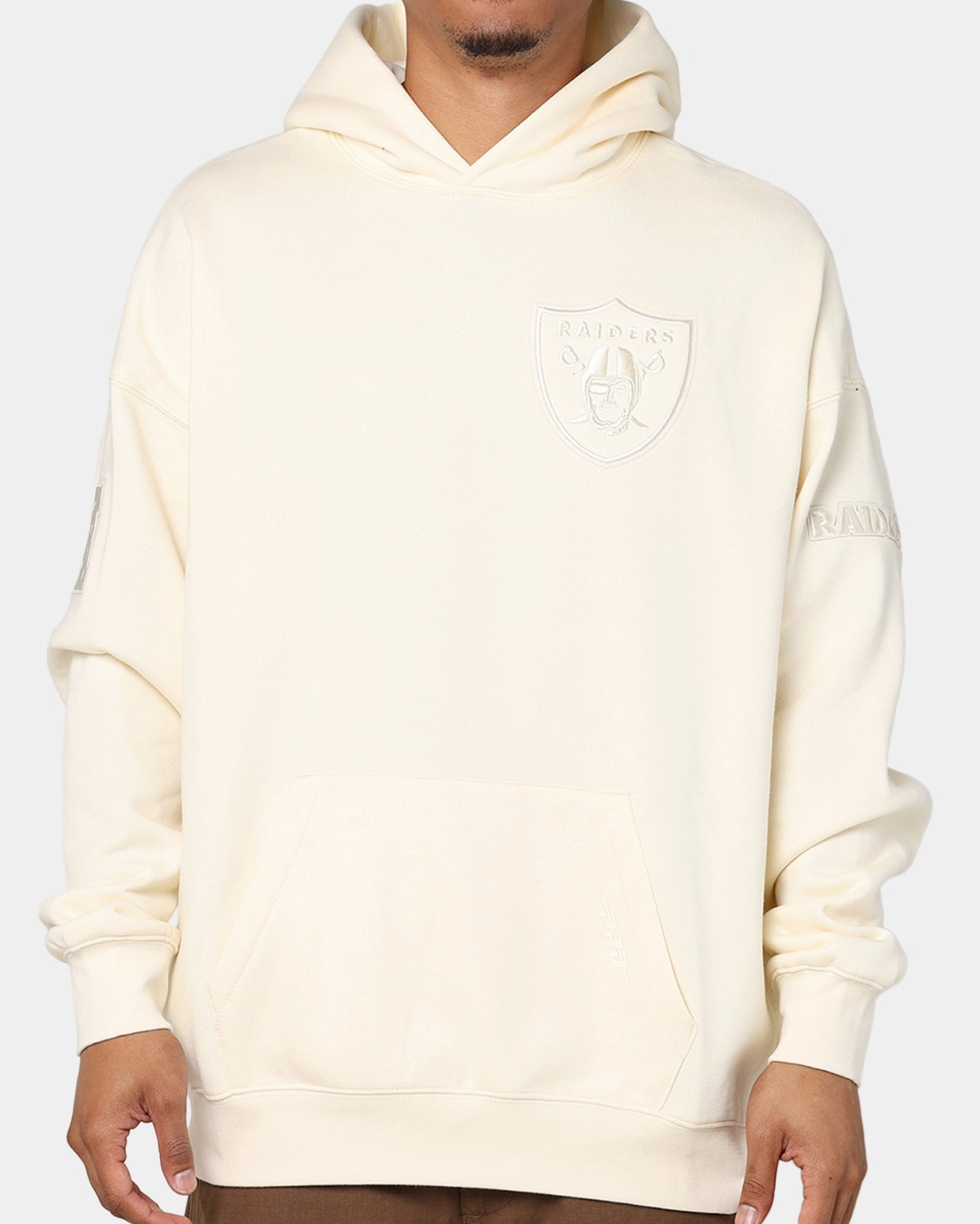 Pro Standard Las Vegas Raiders Drop Shoulder Hoodie Eggshell mass - produced spring season