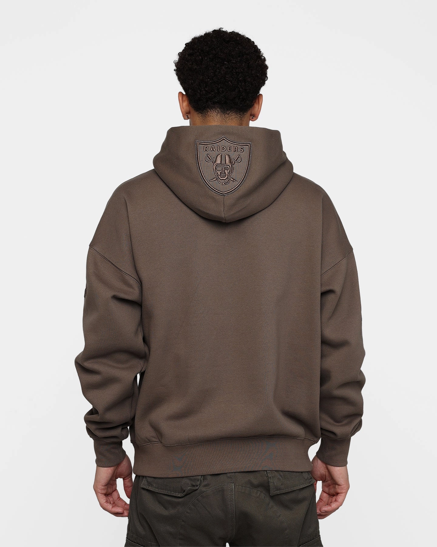 Motion Friendly Pro Standard Las Vegas Raiders Neutral Hoodie Dark Taupe