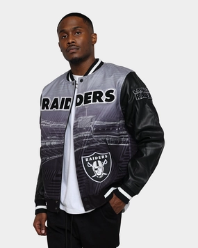 Pro Standard Las Vegas Raiders Remix Varsity Jacket Black Attitude