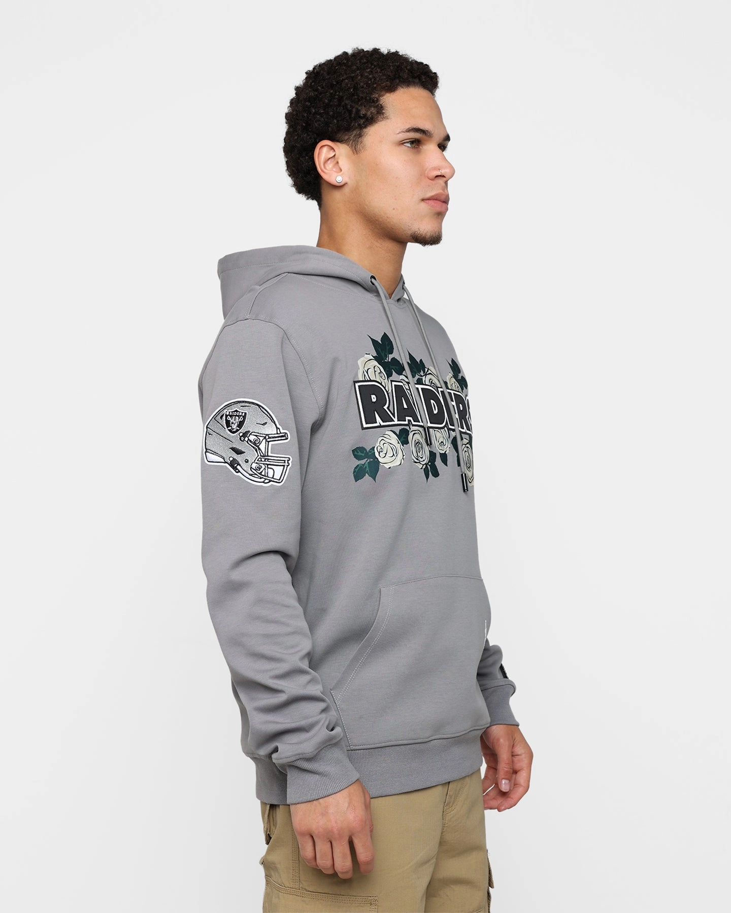 Stage Pro Standard Las Vegas Raiders Roses Hoodie Grey