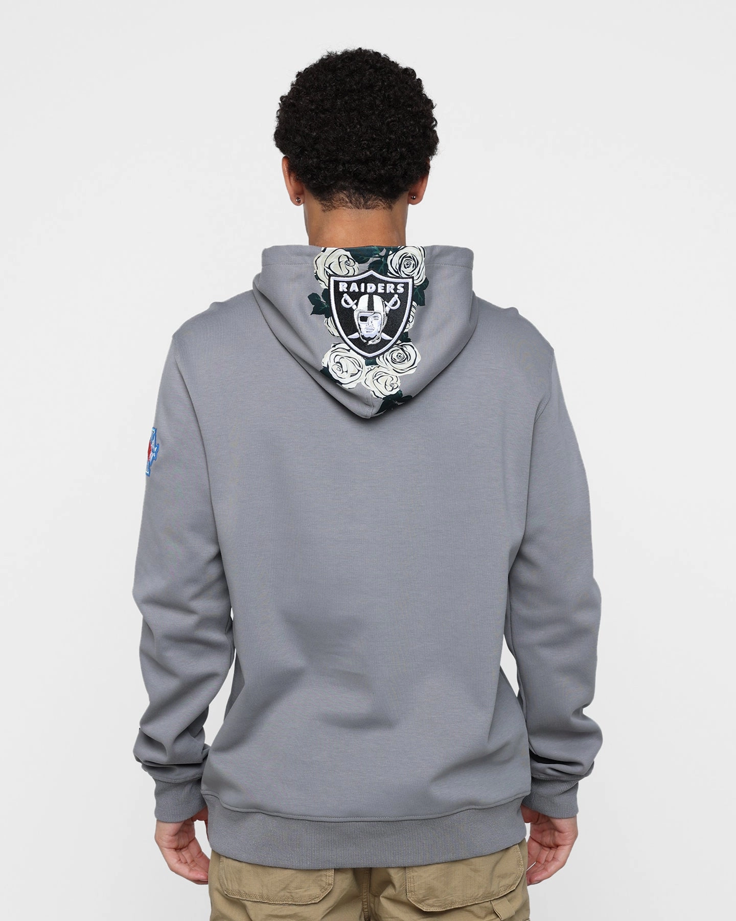 fireplace Pro Standard Las Vegas Raiders Roses Hoodie Grey