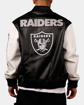 NoiseReduced Closure System Flexible Movement Pro Standard Las Vegas Raiders Varsity Jacket Black