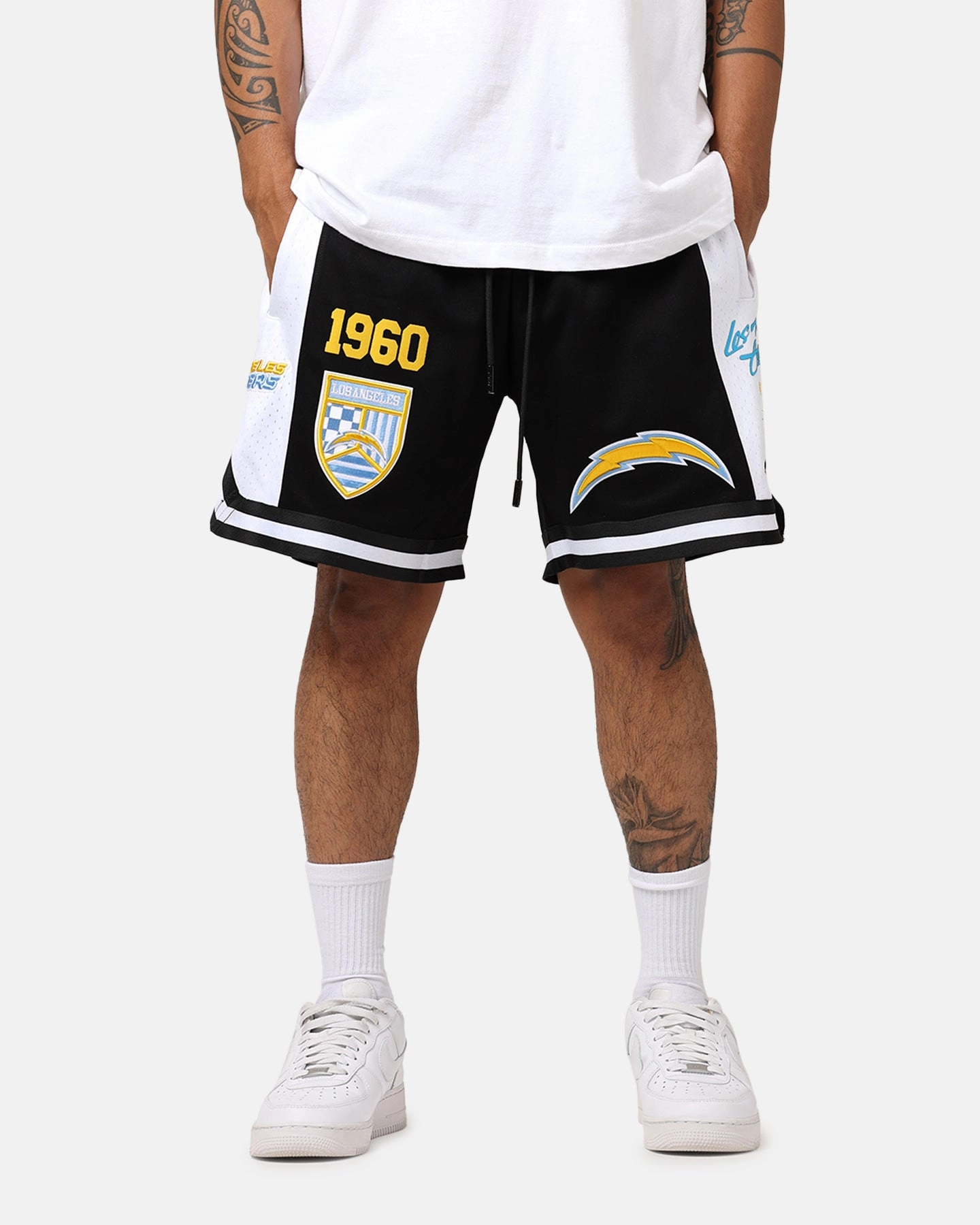 Office Wear Pro Standard Los Angeles Chargers Fast Lane 2.0 Shorts Black