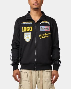 Revolutionize Pro Standard Los Angeles Chargers Fast Lane Track Jacket Black