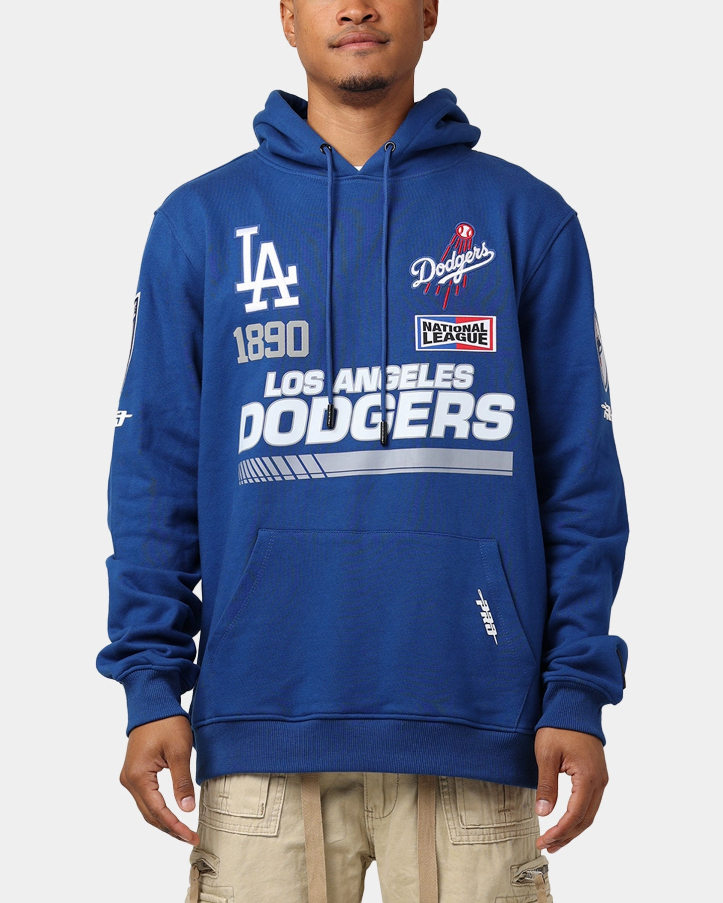 Pro Standard Los Angeles Dodgers Fast Lane Hoodie Dodger Blue Durable Stitching