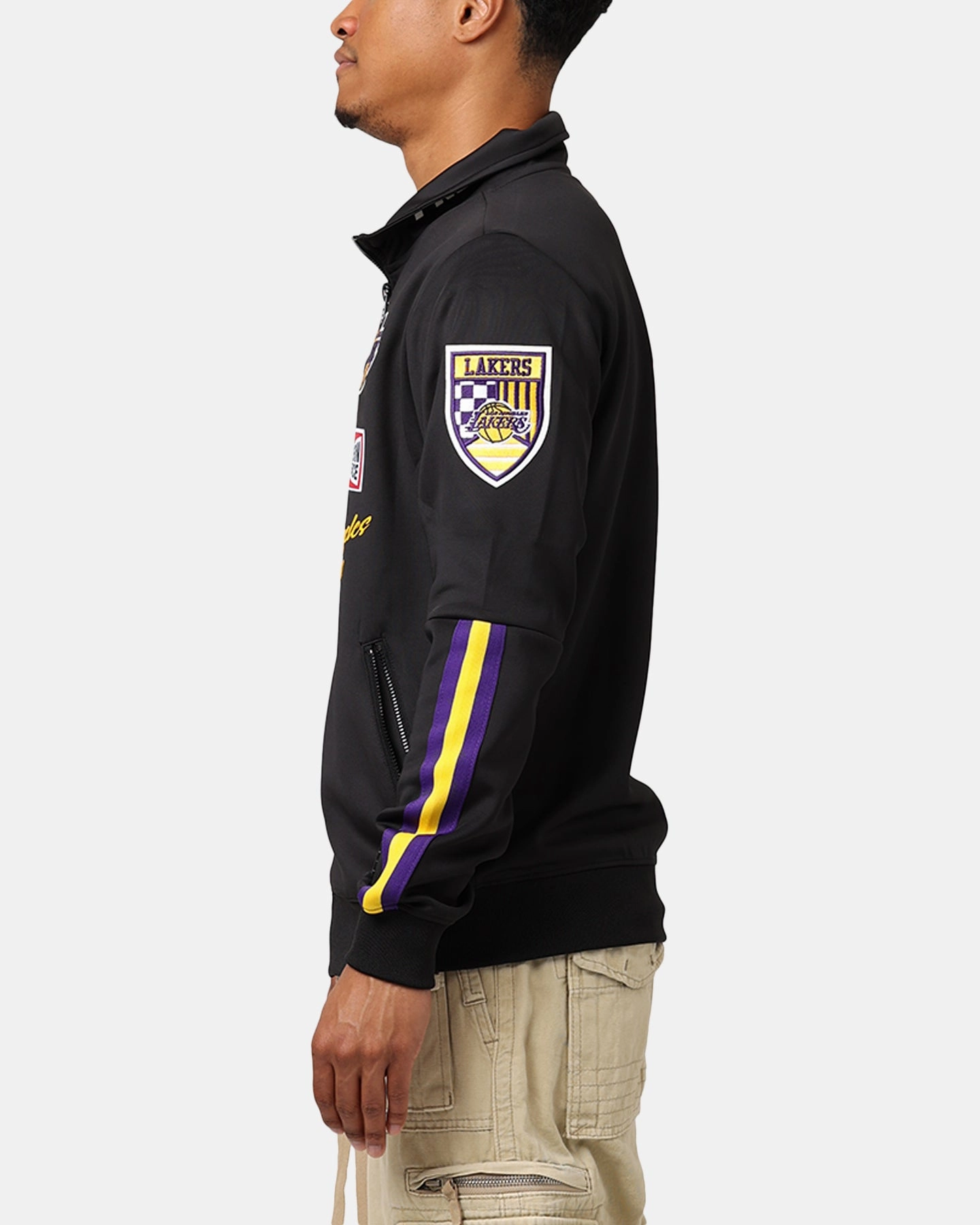 suitable for day wear Crush Pro Standard Los Angeles Lakers Fast Lane Track Jacket Black/Purple