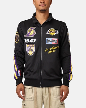 WrinkleResistant Revolutionize Pro Standard Los Angeles Lakers Fast Lane Track Jacket Black/Purple