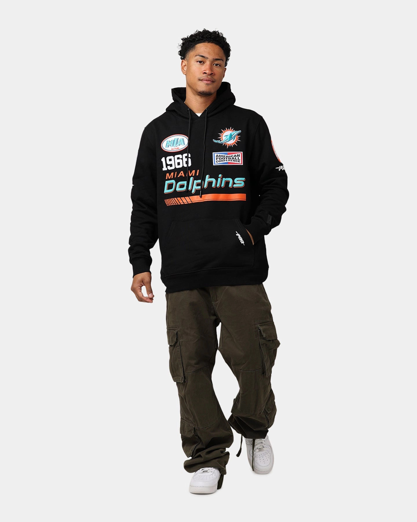 Pro Standard Miami Dolphins Fast Lane Hoodie Black Hooded Version