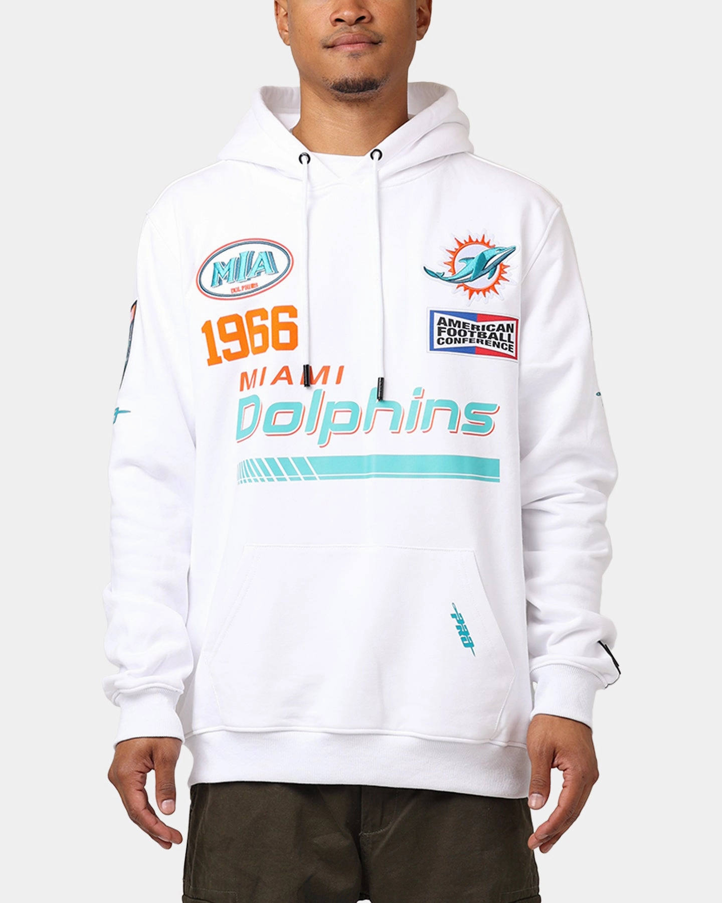 Oppose Pro Standard Miami Dolphins Fast Lane Hoodie White