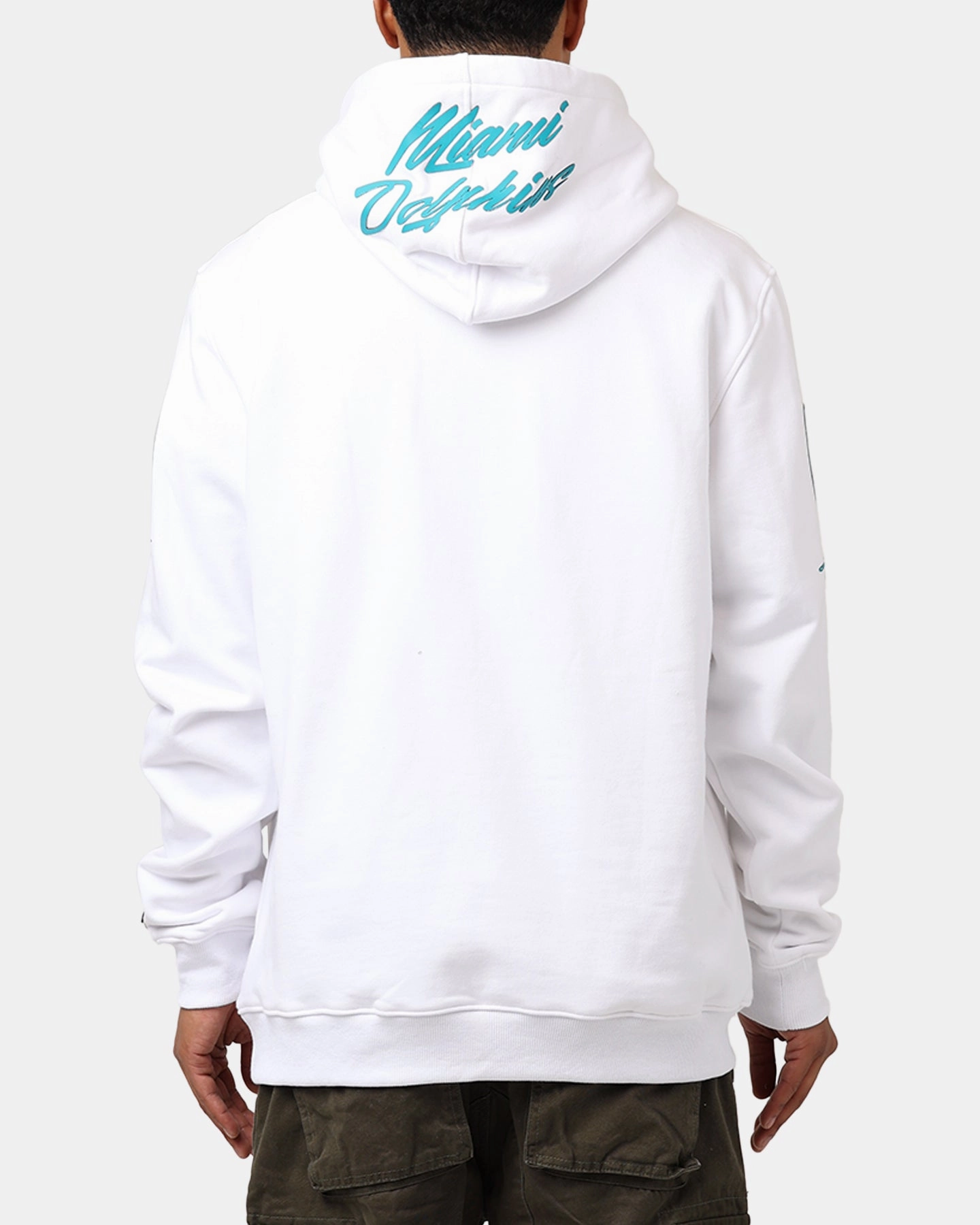 Oversized work event Pro Standard Miami Dolphins Fast Lane Hoodie White
