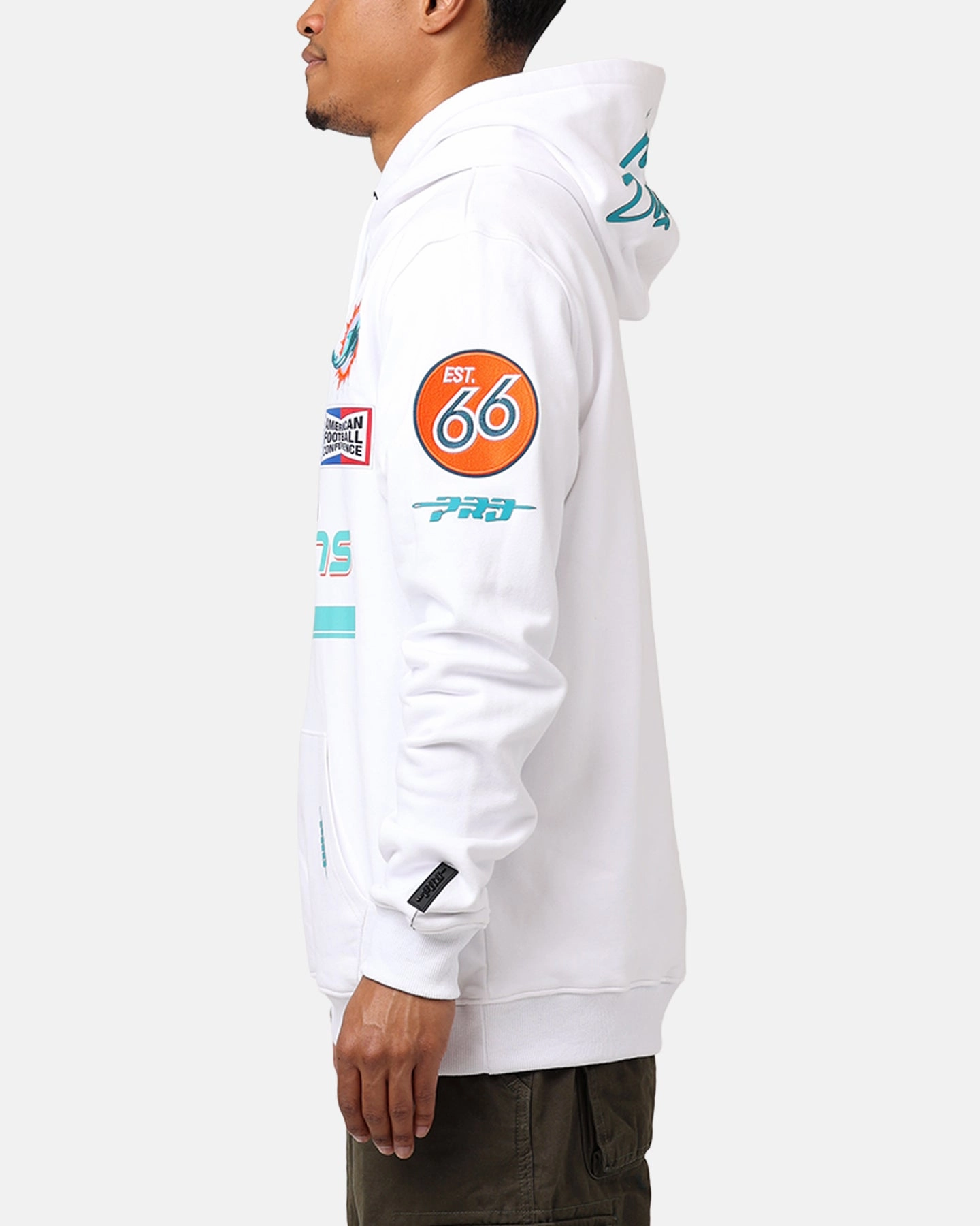 Pro Standard Miami Dolphins Fast Lane Hoodie White Prom