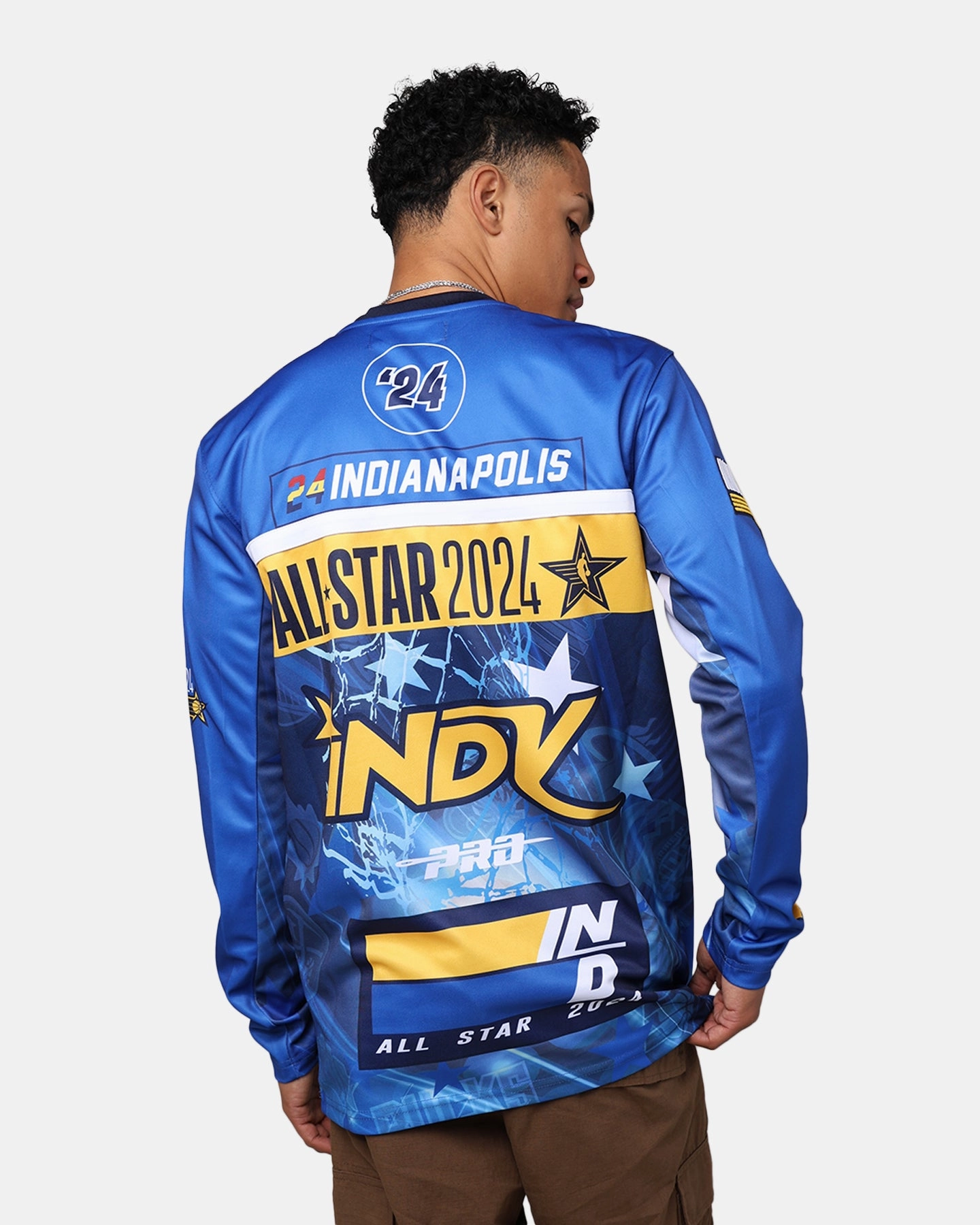 Pro Standard NBA All Star Game 2024 Long Sleeve T-Shirt Midnight Navy/Royal Outdoor Protection Non Bulky Insulation