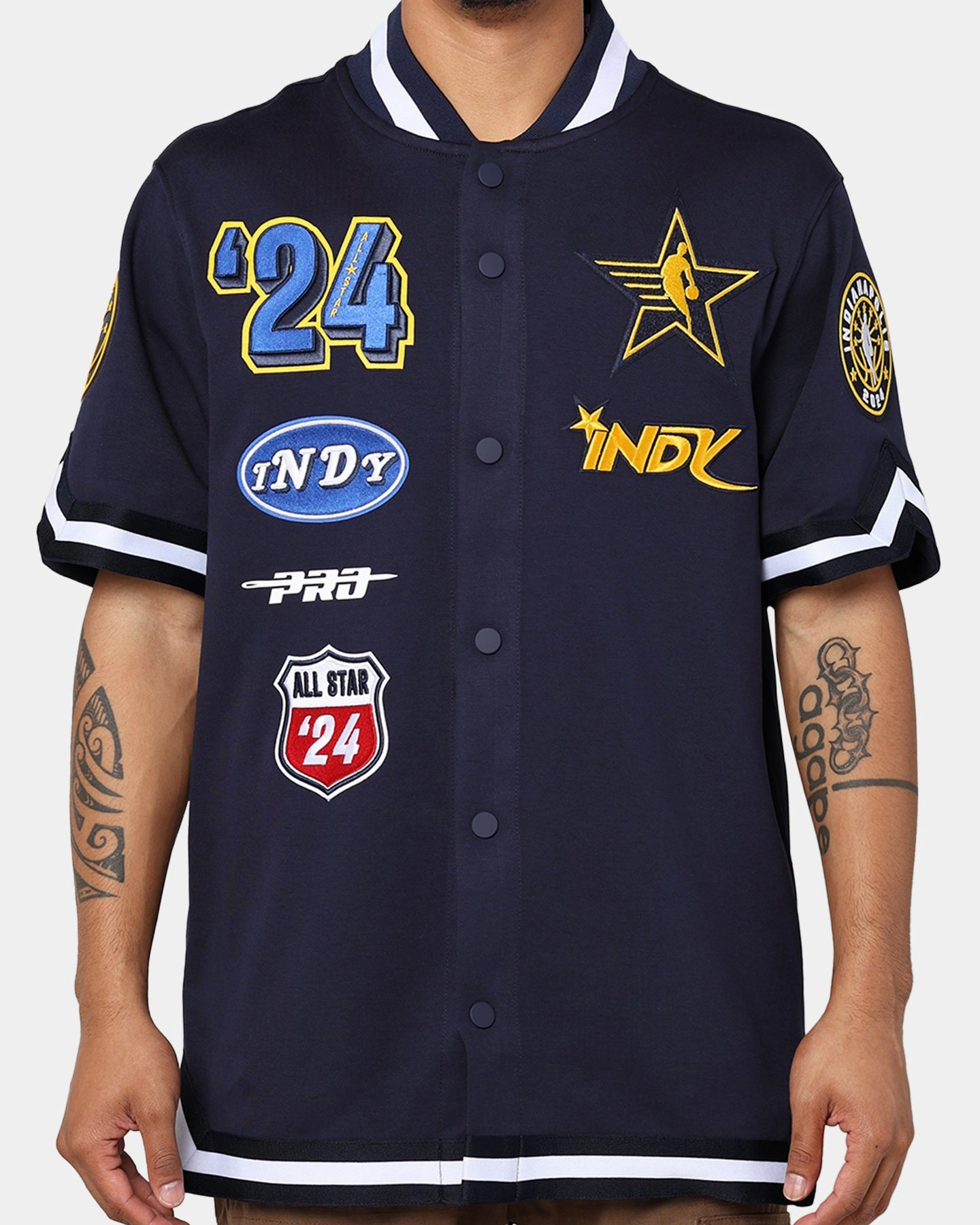 Outdoor Style Softshell Technology Pro Standard NBA All Star Game 2024 Warm Up Jersey Midnight Navy
