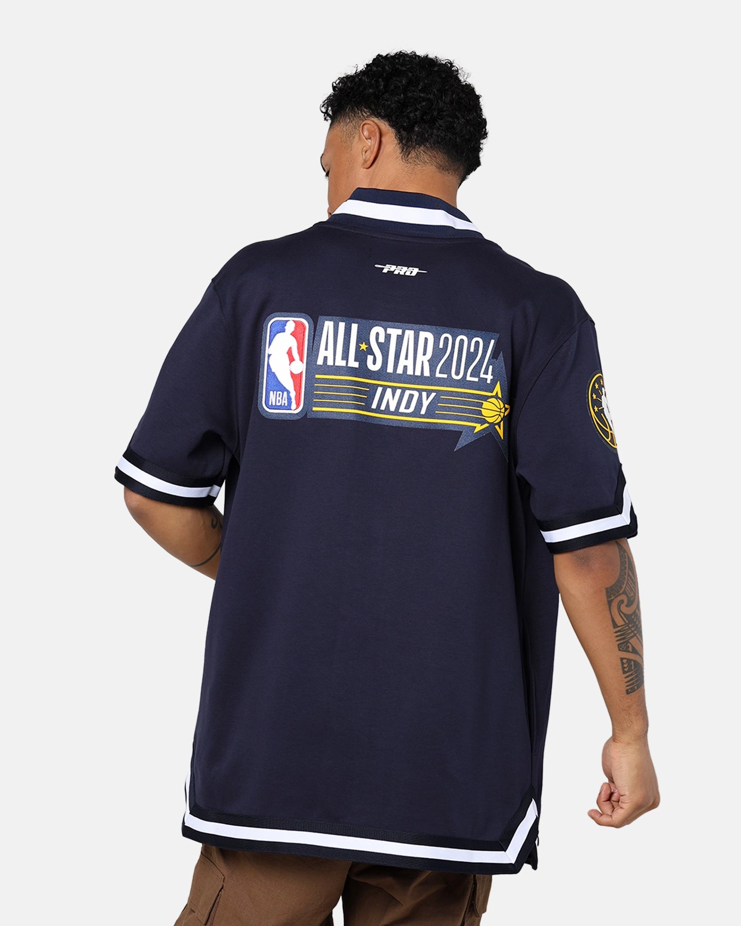 Pro Standard NBA All Star Game 2024 Warm Up Jersey Midnight Navy Noise Free Movement