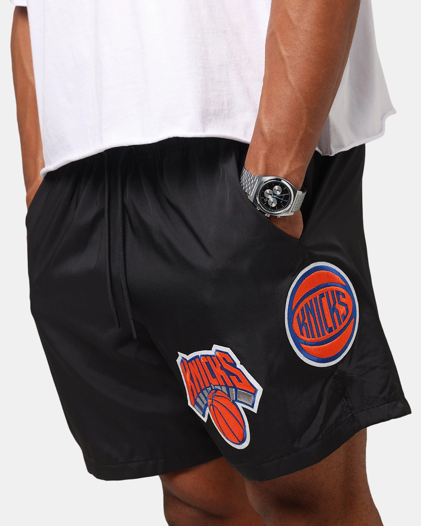 Summer Fun Cap Pro Standard New York Knicks Classic Woven Shorts Black