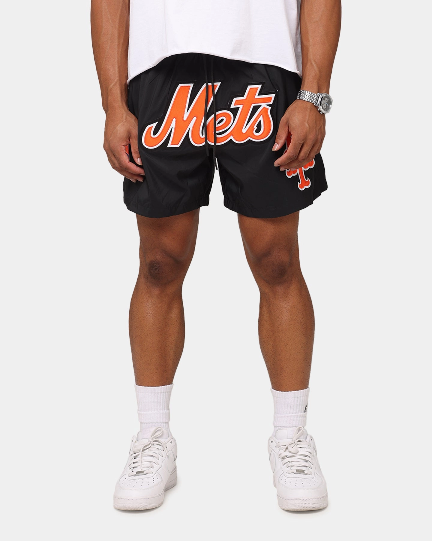 High-waisted Hassle free maintenance Pro Standard New York Mets Classic Woven Shorts Black