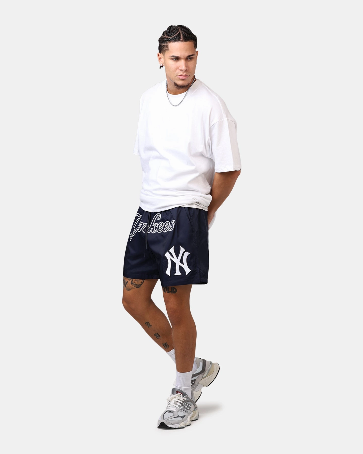 Anti Slip Waist Grip Pro Standard New York Yankees Classic Woven Shorts Midnight Navy