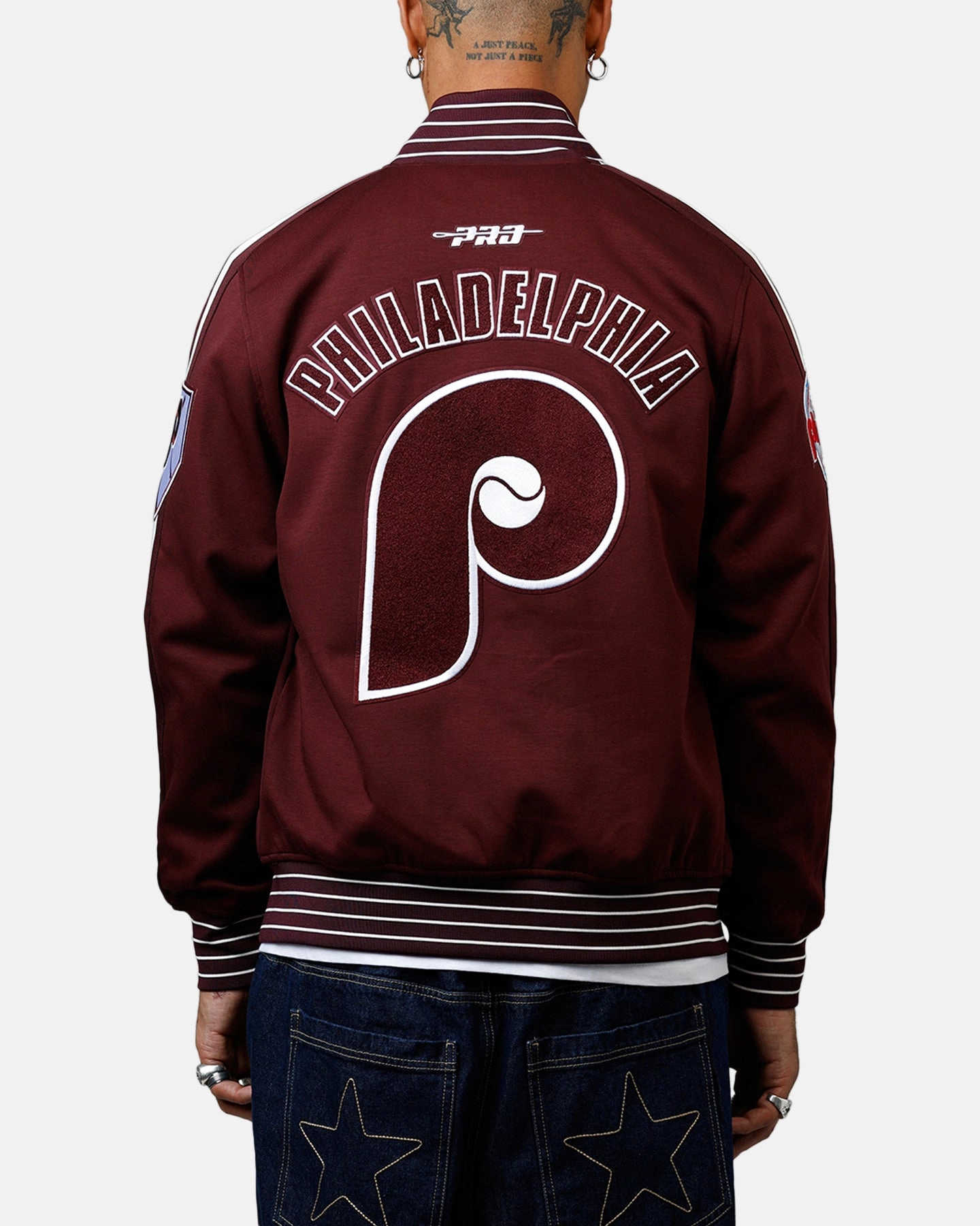 EcoFriendlyMaterial Pro Standard Philadelphia Phillies Double Knit Jacket Burgundy