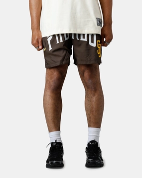 Pro Standard San Diego Padres City Tour 2.0 Shorts Brown Convertible Length Retro Style