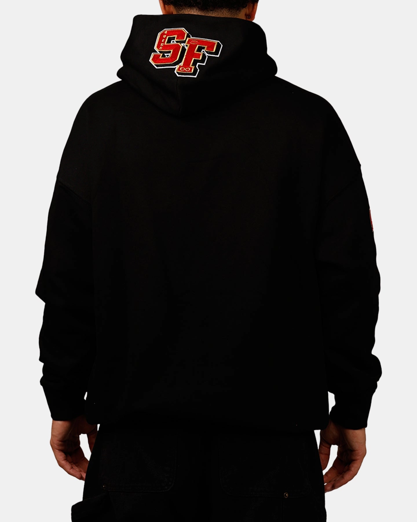 Pro Standard San Francisco 49ers City Hoodie Black Calendar Reflective details