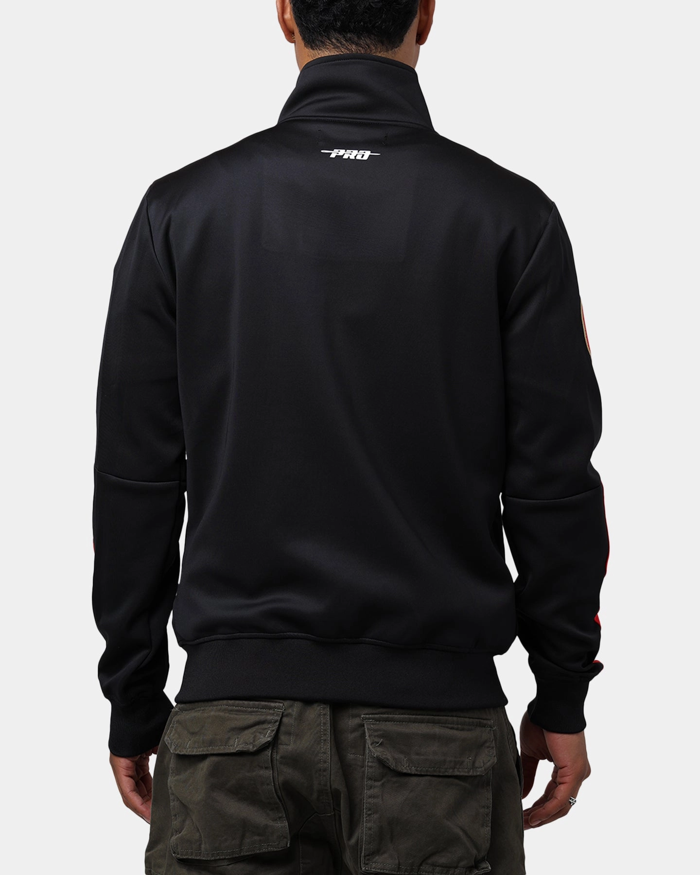 Pro Standard San Francisco 49ers Fast Lane Track Jacket Black/Red Gel