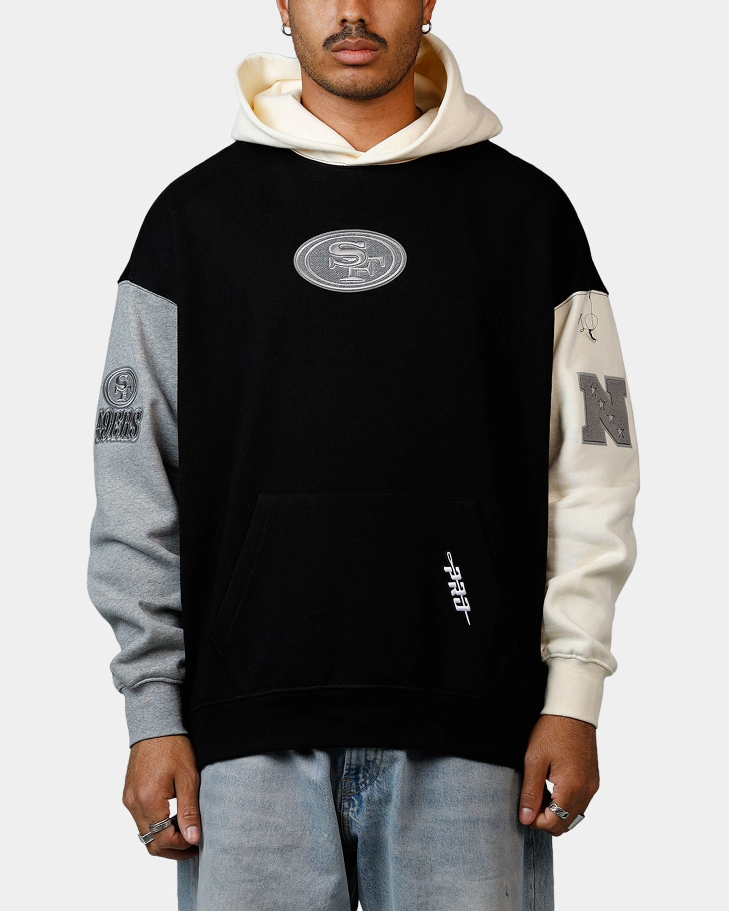 Proclaim Pro Standard San Francisco 49ers Reverse French Terry Hoodie Black/Grey