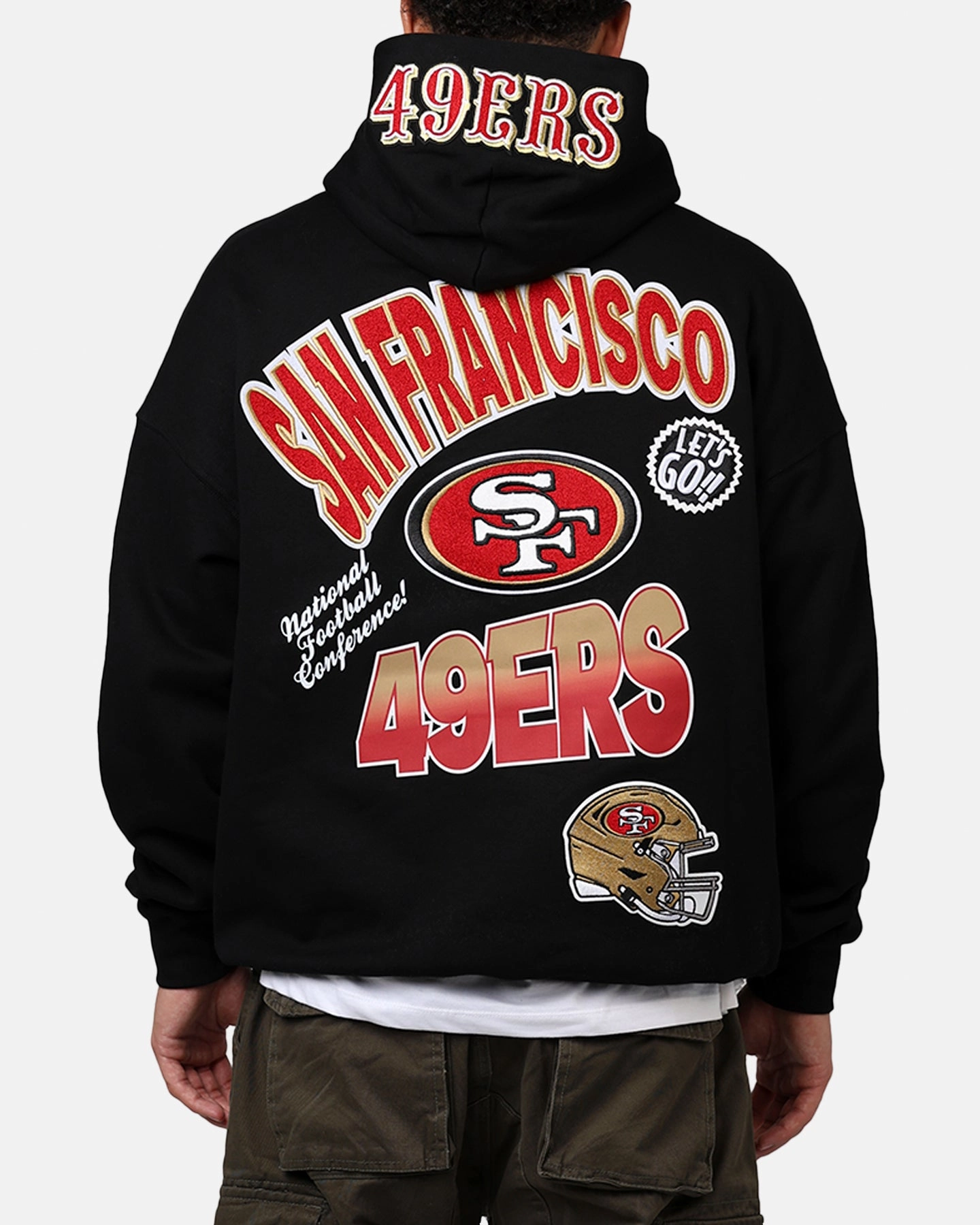 Lightweight Warmth Everyday Jacket Pro Standard San Francisco 49ers Turn It Up Hoodie Black