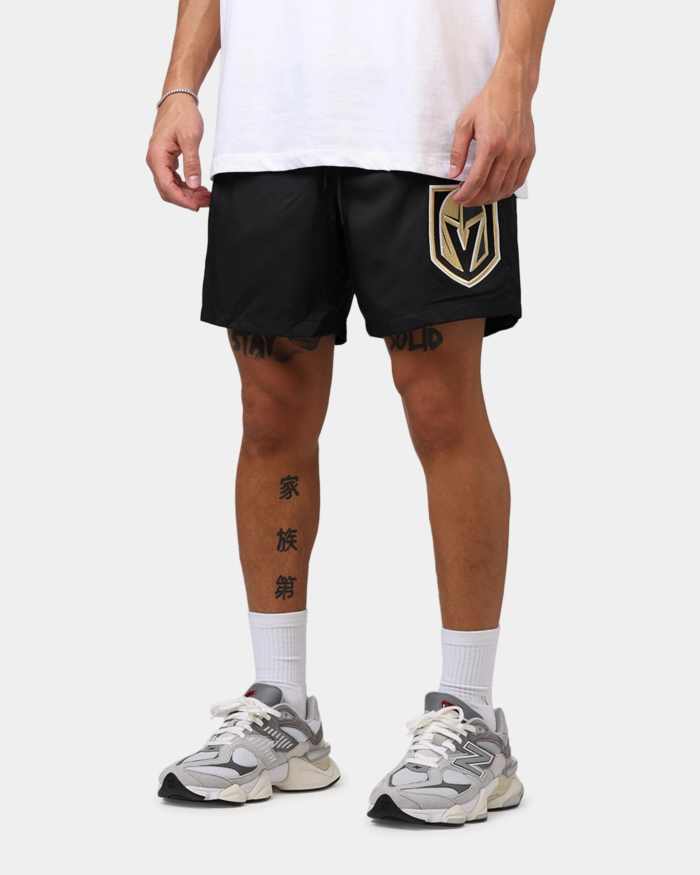 Pro Standard Vegas Golden Knights Classic Woven Shorts Black Airy Touch Sport Fit