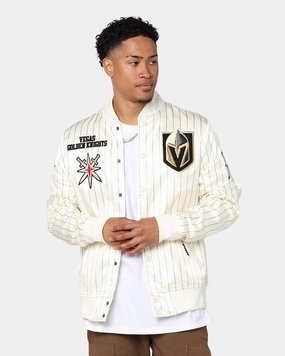 Relax Shell train journey Pro Standard Vegas Golden Knights Pinstripe Jacket Eggshell/Yellow