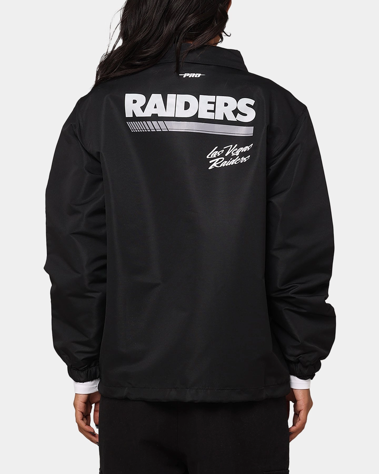 gardeners Age Pro Standard Women's Las Vegas Raiders Fast Lane Jacket Black