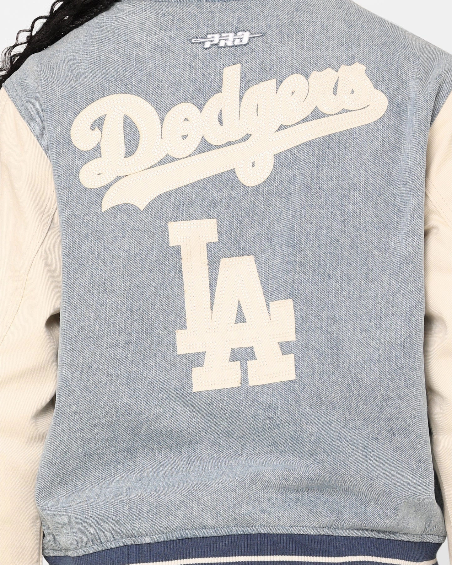 Aftershave Pro Standard Women's Los Angeles Dodgers Varsity Jacket Denim